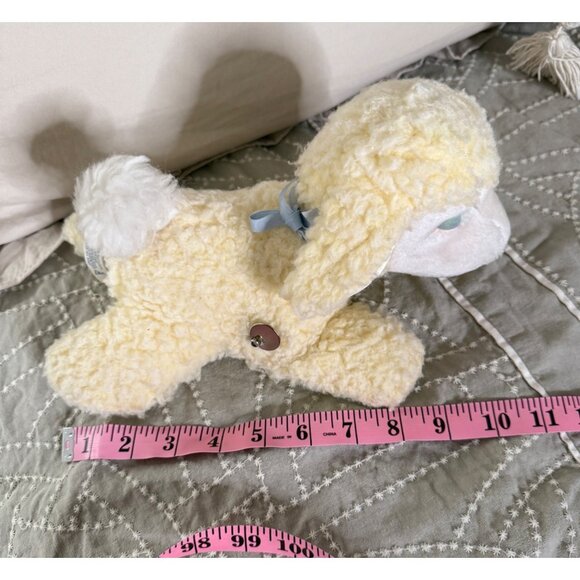 Vtg Eden Pale Yellow Musical Animated Wind-Up Lamb Plush Toy 10" tested works - Picture 7 of 13